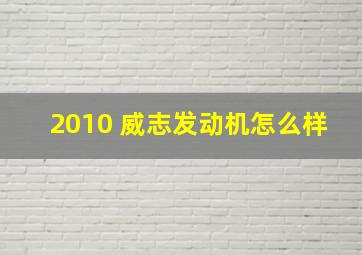 2010 威志发动机怎么样